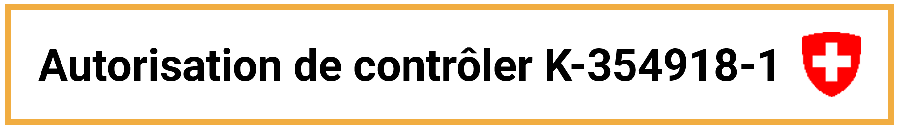 Autorisation de contrôler K-354918-1 — logo officiel